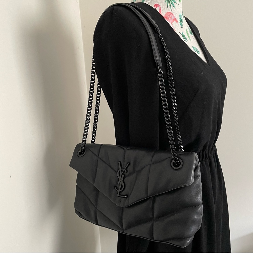 YSL LOU LOU PUFFER IN QUILTED NAPPA LEATHER - Picture 6 of 15